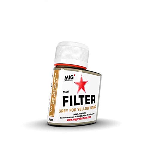 MIG Filter Grey for Yellow Sand 35ml - Plastic Model Building Paints and Accessories # F400