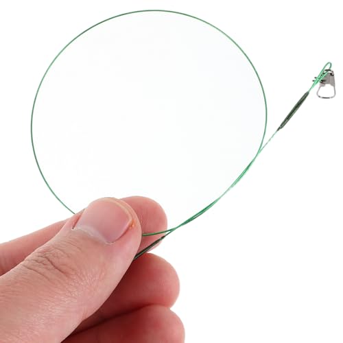 POPETPOP Tangle Bite Wire Leaders para pesca acero miniatura 4