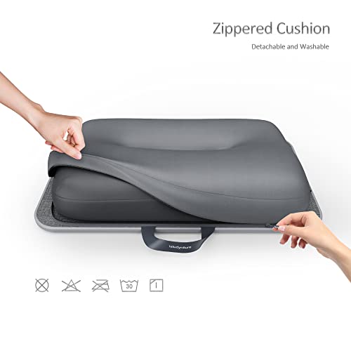 Lap Desk, Portable Laptop Lap Desk With Pillow Cushion, Fits Up To 17 Inch Laptop, Laptop Stand With Device Ledge And Phone Holder, For Home Office, Gray, Istudyniture #TOP2