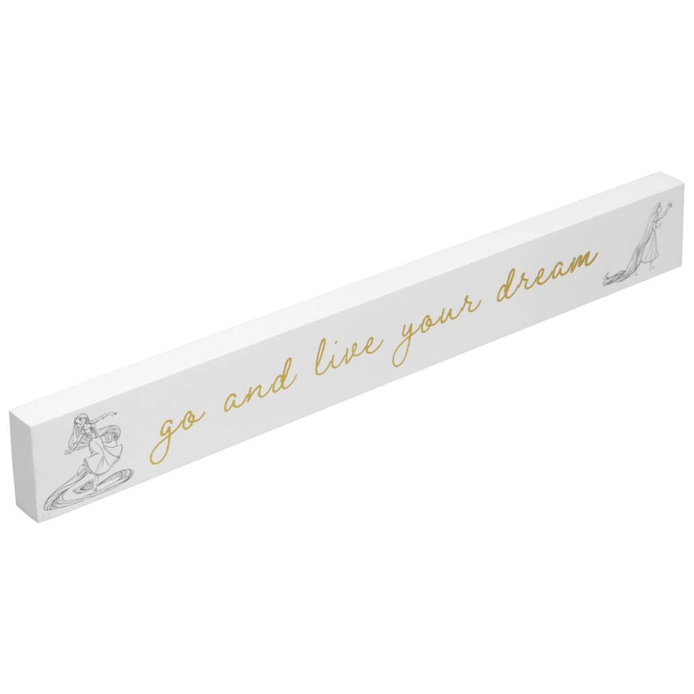 Rapunzel Desk Plaque Disney Classic Collectables décoration de bureau princesse en bois