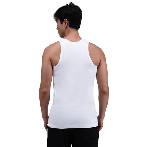 Image of Amul Comfy Men's Vest | 100% Cotton Single Jersey Fabric | U Neck Sleeveless Innerwear | Ultra Soft Hand Feel | Seamless Body | Superior Comfort | Color May Vary (Pack of 3)