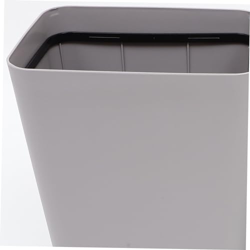 Caneca de basura estrecha con tapa Hemobllo para baño miniatura 6