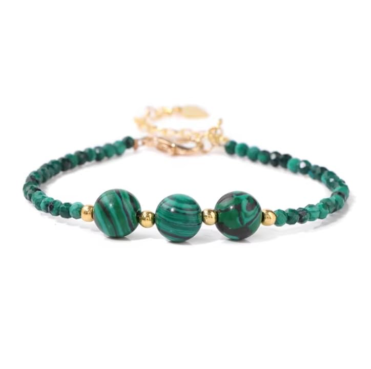 YCTTKDD Bracciale con Perline in Pietra Naturale Bracciale con Perline sfaccettate in lapislazzuli Occhio di Tigre da 3 mm per Donna Uomo
