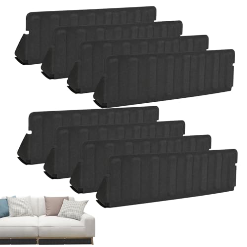 Bloqueador bajo sofá negro y elástico: barrera protectora para muebles y mascotas 2