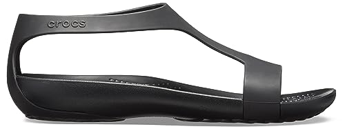Crocs Womens Women's Serena Sandal, Black/Black, 8 Us #TOP4