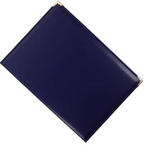 Funda para Certificados A4 de cuero suave con diseño elegante y esquinas redondeadas