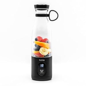 Frullatore Portatile 580ml, Mini Blender Senza Fili 315W, 6 Lame in Acciaio Inox, USB-C/USB-A, Compatto con Manico, Ideale per Smoothie, Frullati e Protein Shake, Nero