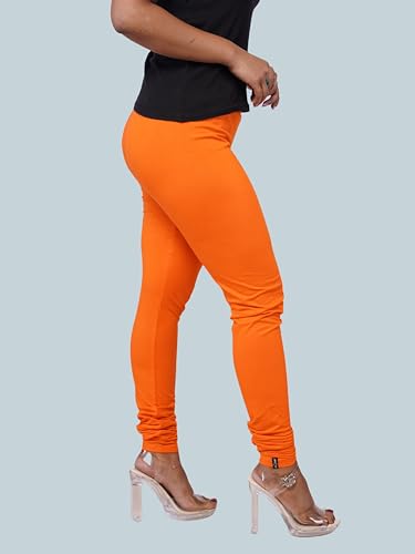 Image of Le-Soft Ladies Cotton Legging | Buttery Soft Stretchy Fit | Churidar Length | Leggings for Women and Girls | Small - 3XL Plus
