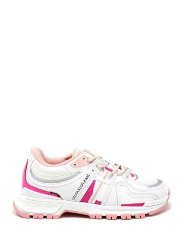 Baskets femme Calvin Klein blanc Yw0yw00376 pour vos sorties urbaines