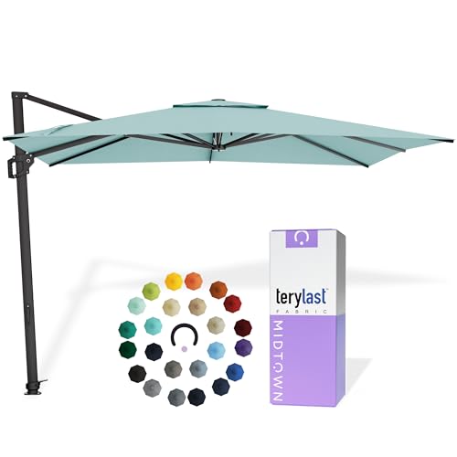 Image of Midtown Umbrellas Grande Square - 9 x 9 Ft Cantilever Umbrella