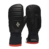 Black Diamond Progression Mitones Negro - Gore-Tex Caliente Impermeable Gore-Tex Freeride Manoplas, Talla M - Color Bl