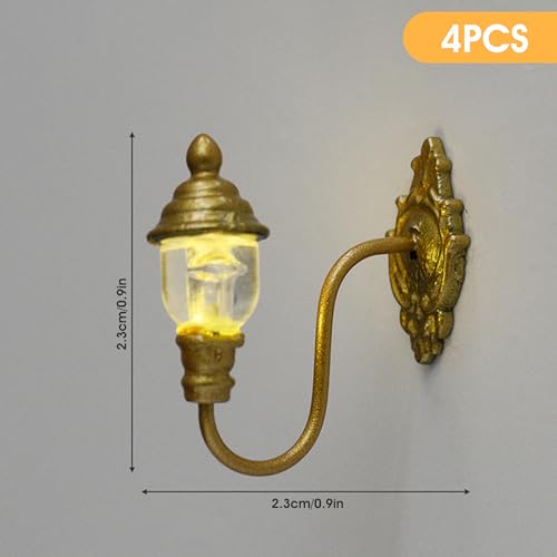 Lampe vintage pour maison de poupée à éclairage LED chaud et durable - 3