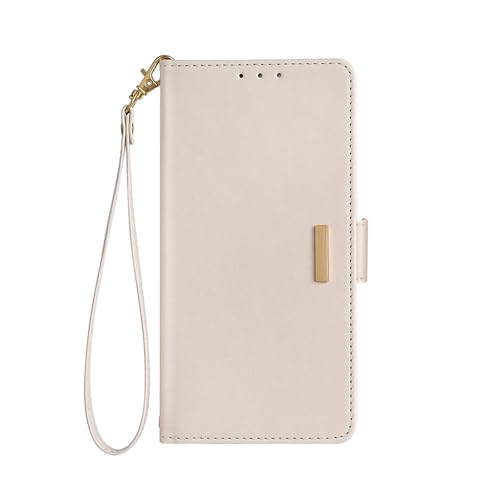 For Oppo Find X9 / X9 Pro / X9 Ultra �p �E�H���b�g�P�[�X ? �t���b�v�� ���U�[�J�o�[�iRFID�Ւf�E�J�[�h�X���b�g�E�X�^���h�@�\�E�}�O�l�b�g�J�j�{ ���X�g�X�g���b�v�t��,X9 Ultra,Beige