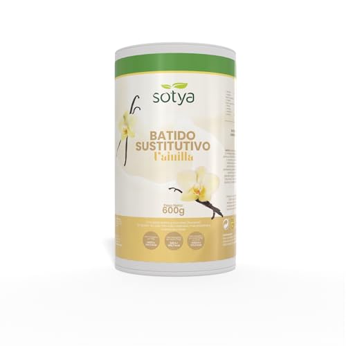 Batido Sustitutivo de Comida Vainilla (600 g) Batido Saciante en Polvo para Control de Peso con Proteínas, Fibra, Vitaminas y Minerales