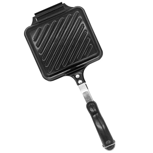 JECOMPRIS Macchina per Colazione Antiaderente Piastra Doppia Faccia Teglia per Panini e Pane da Cucina Utensile da Cucina Essenziale per Uso Domestico e all'Aperto