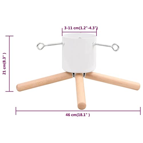 Soporte para árbol de Navidad 46 cm de base cuadrada resistente LXYZWRW 3