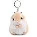 Aisoway Mini Hamster Keyrings Kunstpelz Pompom Fluffy Trinkets Auto Handtasche Anhänger Schlüsselanhänger