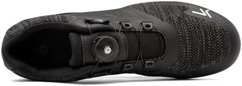 Feyenold Heren fietsschoenen dames wielersport schoenen compatibel met Peloton & compatibele installatie look SPD SPD-SL Lock Delta Pedal rijschoenen wit, Meerkleurig, 40 EU