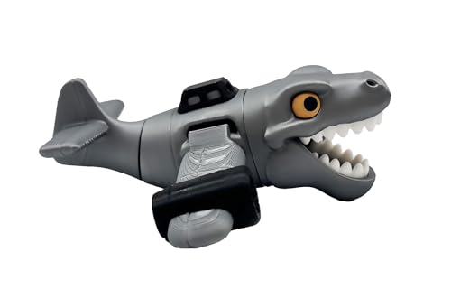 Genérico Nuclearo dinossauro, figura articulada, XL, 14 x 16 cm, coleção oficial Brainrot italiano memes - avião com cabeça de T-Rex, avião de dinossauro, coleção memes italianos Brain Rot - Capuchino