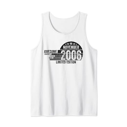 Regalo De Cumpleaños, Impresionante Desde Noviembre 2006 Camiseta sin Mangas