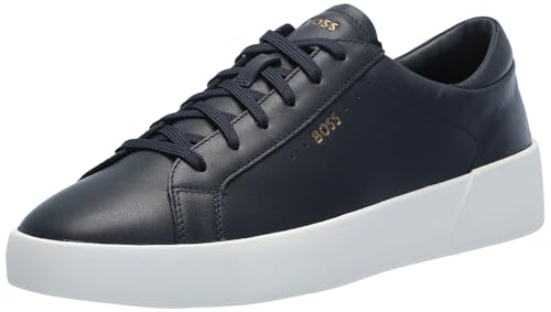 Image of BOSS Men's Belwar Smooth Leather Low Top Sneaker | Casual Shoes