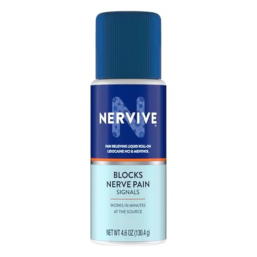 Nervive Pain Relieving Roll On, Lidocaine Roll On, Nervive Pain Relief, Lidocaine Topical, Foot Pain, Leg Pain, Hand Pain, Max Strength Formula, 4.6oz