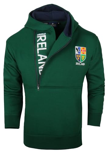 Malham USA Ireland Half Zip Hoodie Navy/Bottle Green
