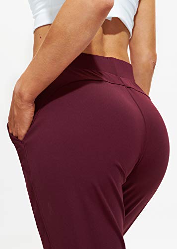 Image of Libin Women's Joggers Pants Athletic Casual Sweatpants Petite /Regular /Tall | Running, Workout, Gym, Yoga, Lounge, Travel, Golf Clothes with Pockets, 4 way stretch, Tapered, Dance Trousers