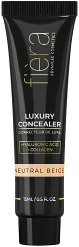 Fièra Luxury Concealer & Skincare - 2-In-1 All Day Coverage With Anti-Aging Ingredients - 0.5 FL. OZ./ 15ml Neutral Beige Color