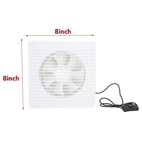 Ventilador de escape solar de 8 pulgadas para ventilar invernaderos y gallineros sin electricidad 6