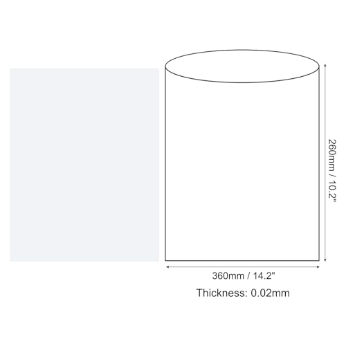 Image of MECCANIXITY Heat Shrink Wrap Bags POF 14.2 x 10.2 Inches for Packaging Shoes, Candles, Gifts, DIY Projects 100pcs