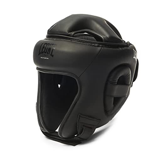 LEONE 1947, BLACK EDITION-Helm, Unisex-Erwachsene, Schwarz, M, CS431