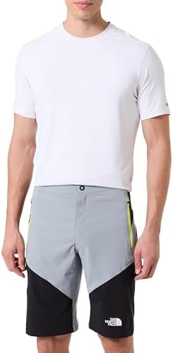 THE NORTH FACE NF0A825XBO7 M FELIK Slim Tapered Short Shorts Herren Monument Grey/TNF Black Größe 36