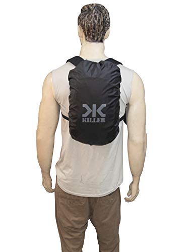 Image of Killer Mini Rain & Dust Cover with Pouch Black for Small 12 Litre Backpacks