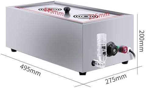 Commercial Electric Bun Steamer with Anti-Dry Alarm & Temperature Control - 2-Hole, Perfect for Home, Buffet & Restaurant Use, Keeps Buns Fresh & Warm