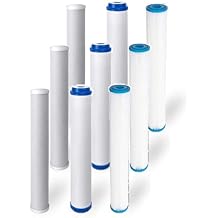 PACK OF 9 Replacement Slim Blue 20" Pre-Filters/Cartridges for Commercial Reverse Osmosis RO Water Filtration Systems | 2.5" x 20" Sediment, Carbon Block, GAC Filter