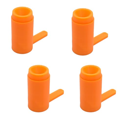 Chamber Flags for Firearms – Bright Safety Indicators for Handguns, Pistols & Semi-Auto Guns – High-Visibility Empty Chamber Safety Flag, Durable Polymer Design, Made in USA (4 Pack) (12 Gauge)