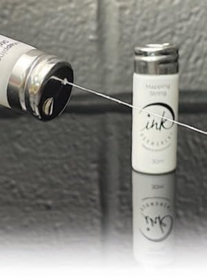 Ink Permanent White Pre-Inked Mapping String for Permanent Makeup and Microblading Supplies | 2 x 100 Ft (60 m) Bottles | Allergen-Free Ink | Ultra-Fine Thread - Image 2