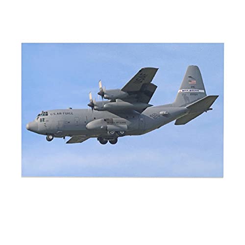 Lockheed AC-130 Attack Aircraft Airplane (12) Canvas Poster Bedroom Decor Sports Landscape Office Room Decor Gift 12x18inch(30x45cm)