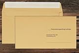 Postzustellungsumschlag/Äußere Hülle für förmliche Zustellung/HK/gelb / 1000 Stück