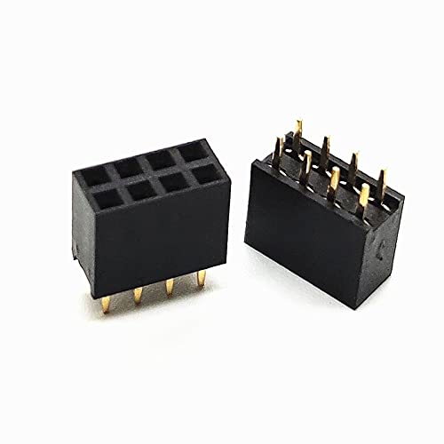 Amazon | KEKEYANG 50ピース2×4ピン2.54mm二重列メスピンヘッダ