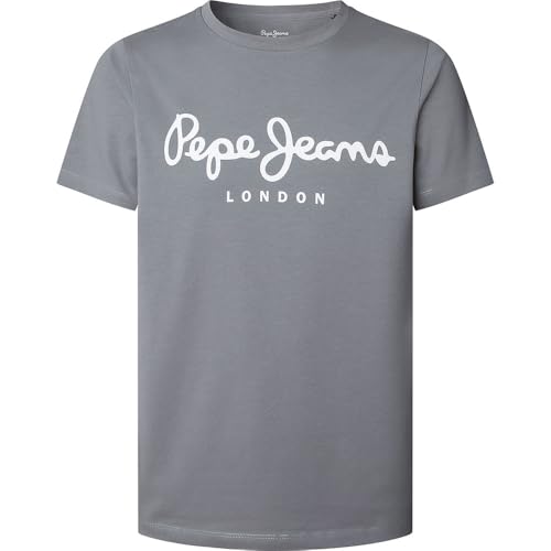 Pepe Jeans Original Stretch N Camiseta, Gris, XXL para Hombre