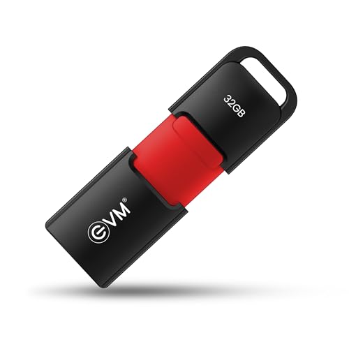 Image of EVM EnX 32GB USB 3.2 Gen 1 Flash Drive | Exceptional 120MB /s | Sturdy Premium Metal Body | Convenient Integrated Key Loop | Laptop Desktop Smart TV Car Stereo | 10 Years Warranty (ENX /32GB)
