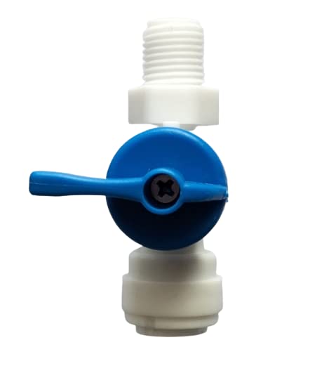 Image of STAR ENTERPRISES,* / /* RO 3 /8 Size Plastic Inlet Ball Valve for Pipe Tubing RO Water Purifier, On /Off Tee Cock (6)