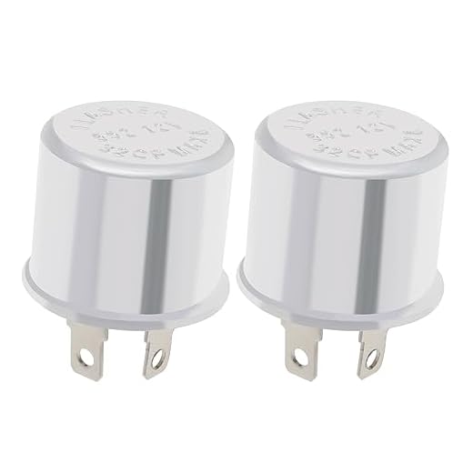 EMSea 2 Stück 2-poliges Blinkgeber Relais 12V 20A 47W Zur Behebung von Problemen mit Blinkenden Blinkern Und LED-Blinkern Oldtimer Motorräder Transporter ältere LKWs