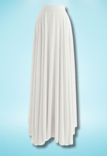 Image of Women's Full Length Georgette Long Skirt- Lehenga with 8 Meters Maxi Flare