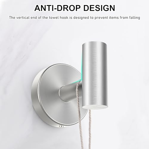 image for SetSail Bathroom Hardware Set, Silver 304 Stainless Steel Bathroom Acc