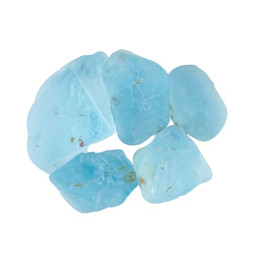 CRYSTALINES 5pcs AAA Natural Raw Blue...