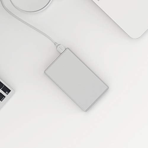Sabrent Ultra Slim USB 3.0 to 2.5-Inch SATA External Aluminum Hard Drive Enclosure [Optimized For SSD, Support UASP SATA III] Silver (EC-UM30)