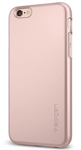 Spigen Thin Fit iPhone 6S Case with Premium Matte Finish Coating and QNMP Compatible for iPhone 6S 2015 - Rose Gold